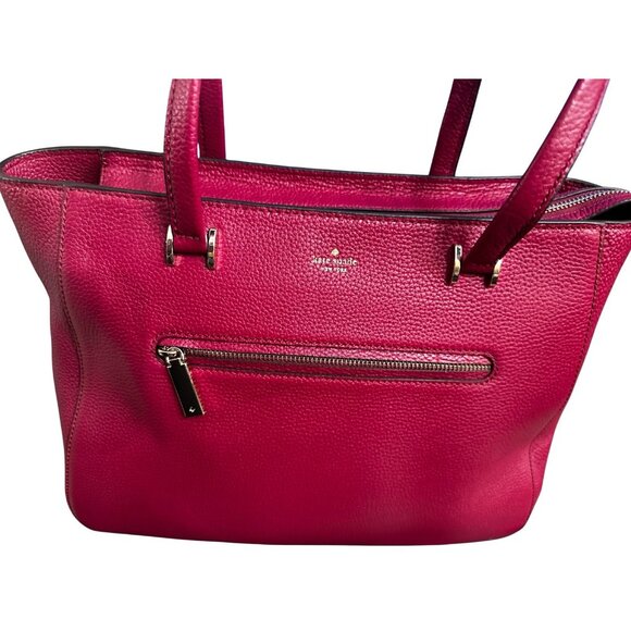 kate spade new york Handbags - NWT Kate Spade Hopkins Street Dharma Leather Tote with Zipper - Raspberry